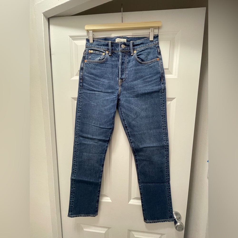 EUC American Eagle | AE Premium Straight Crop Jeans
